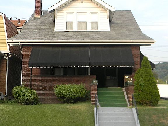 Front Porch with new awnings