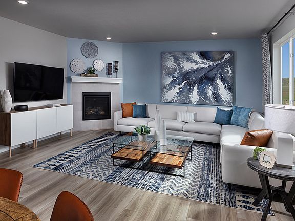 The Waterton floorplan modeled at Buffalo Highlands.