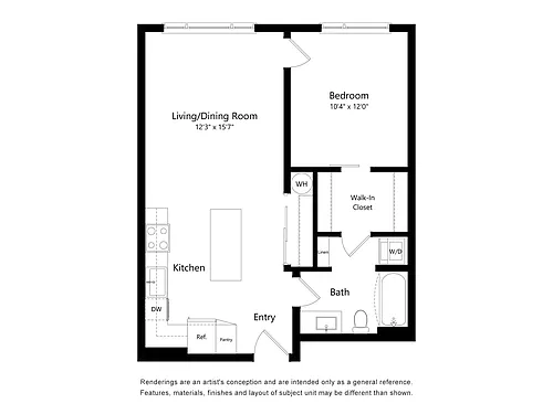 Floor plan Astral by Alta 1B-C