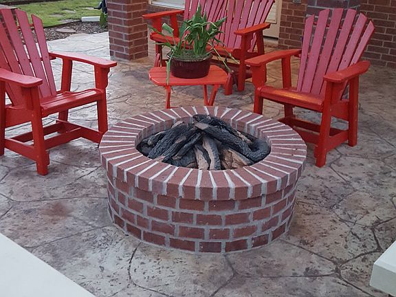 patio - cast stone seating
