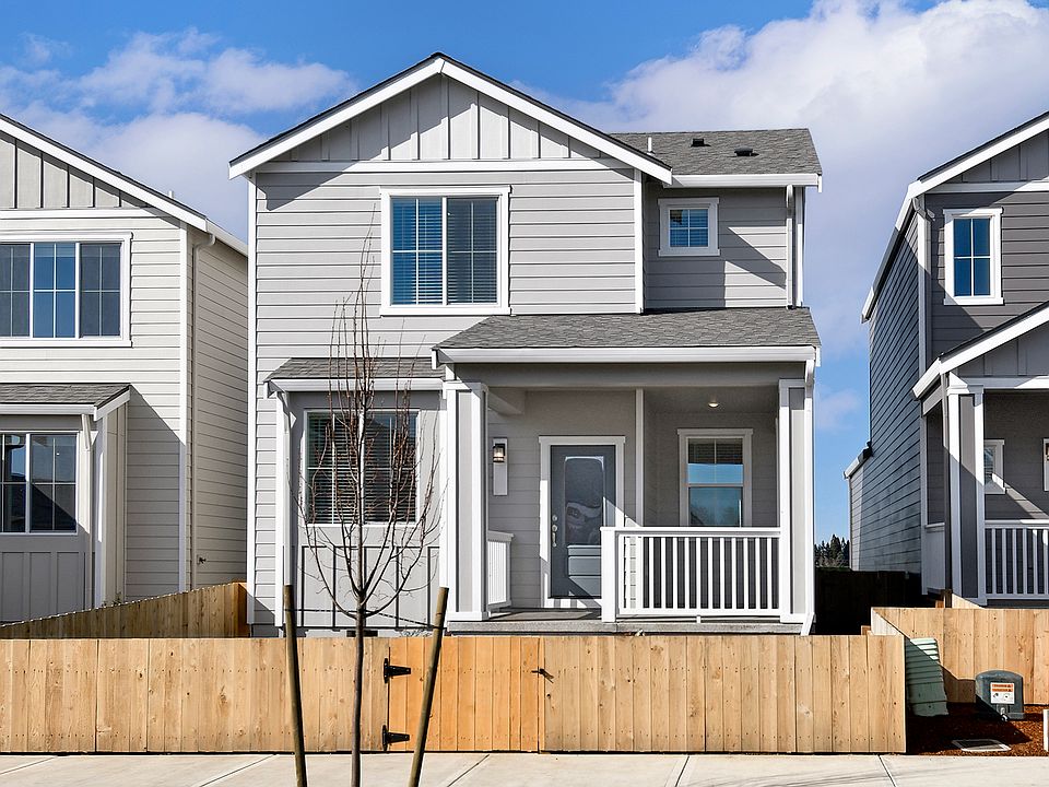 The McKenzie is a beautiful two story home with siding.