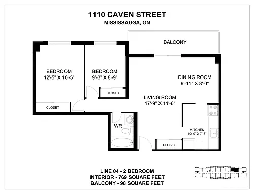 Floor plan 2 Bedroom