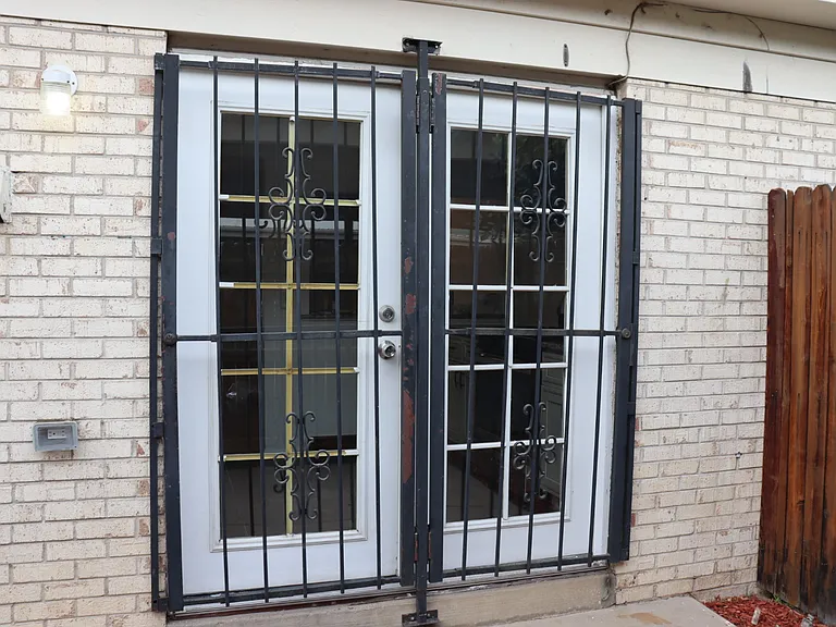 Back door.