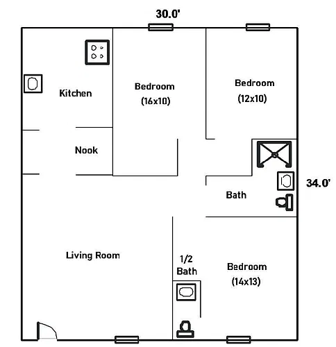 Floor plan 20 Ashton Street