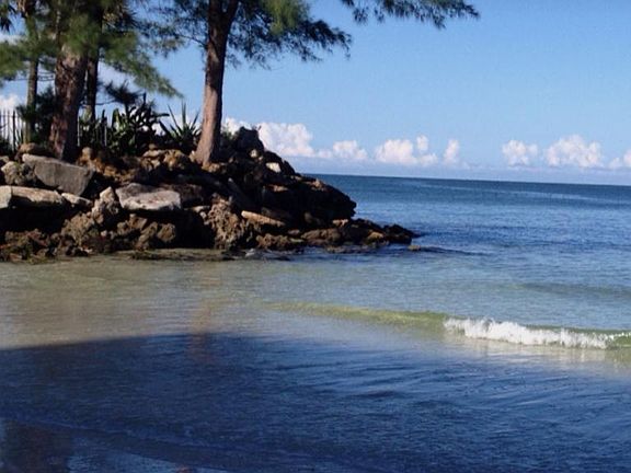 Private beach