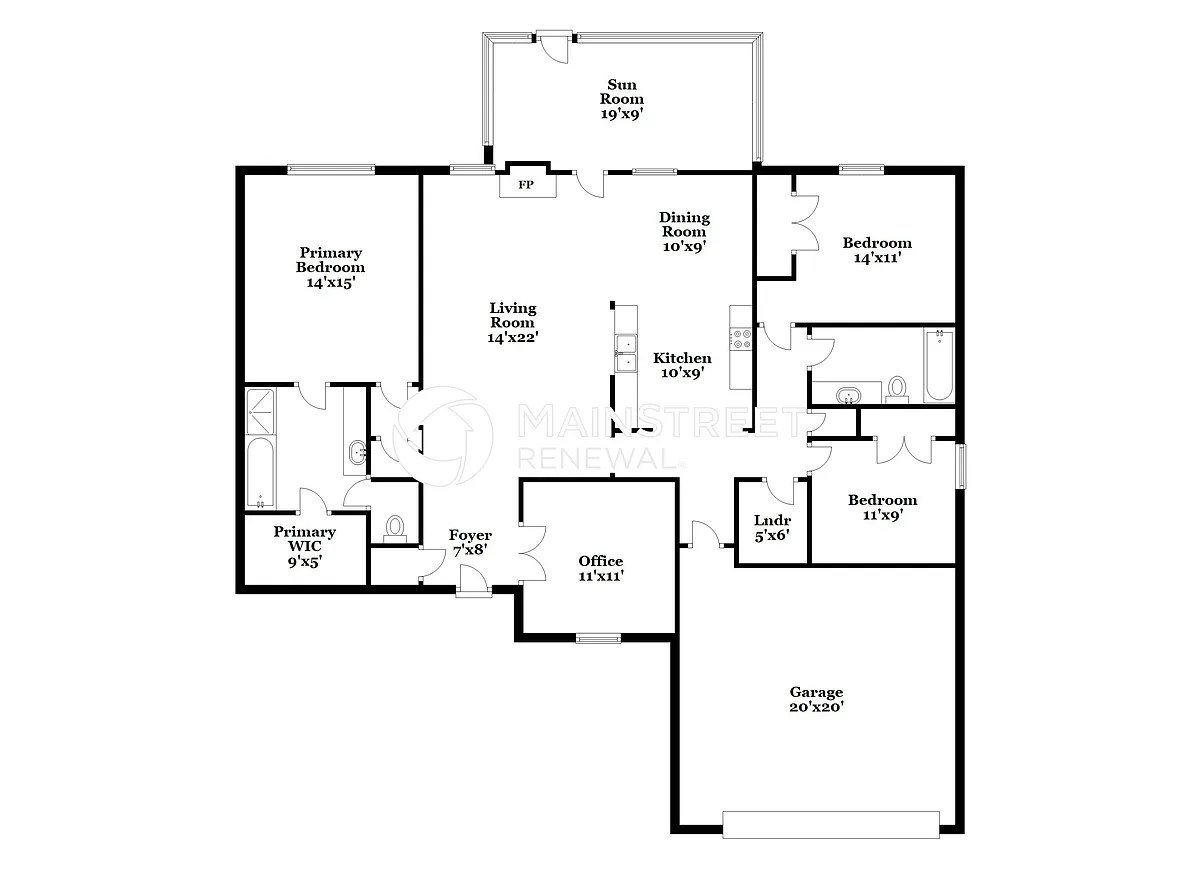 Floor Plan - 2309 Linda Shore Dr