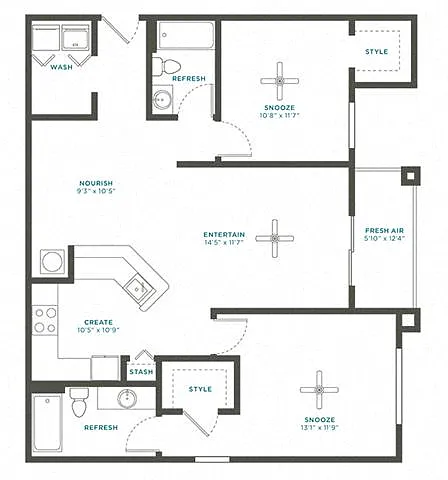 Floor plan 2C Renovation 4