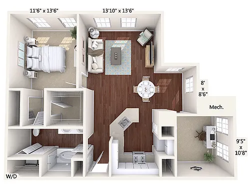 Floor plan A5D-Std-Floor1