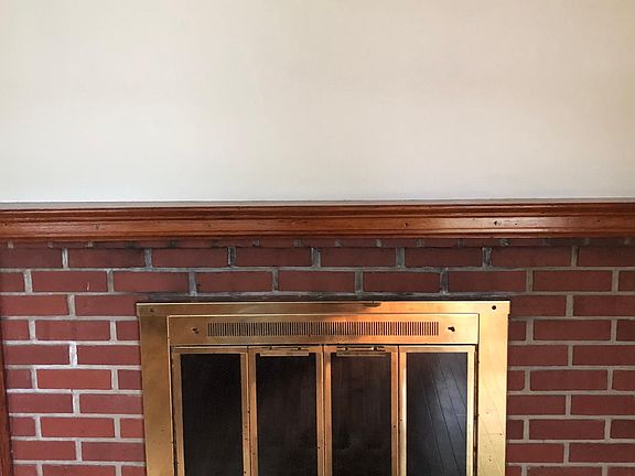 Fireplace brick masonry 5_ 6_ with a slate hearth