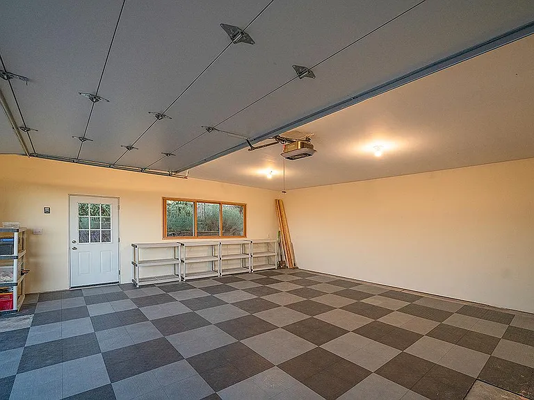 Oversize double garage with room for storage