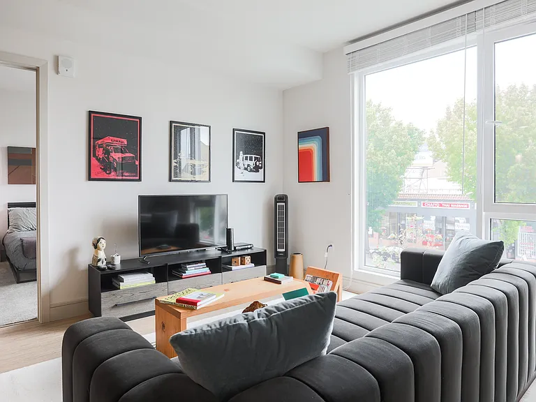 A bright and cozy living space with seamless access to your private outdoor retreat.
