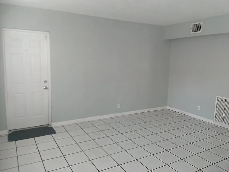 Front entrance and living room
