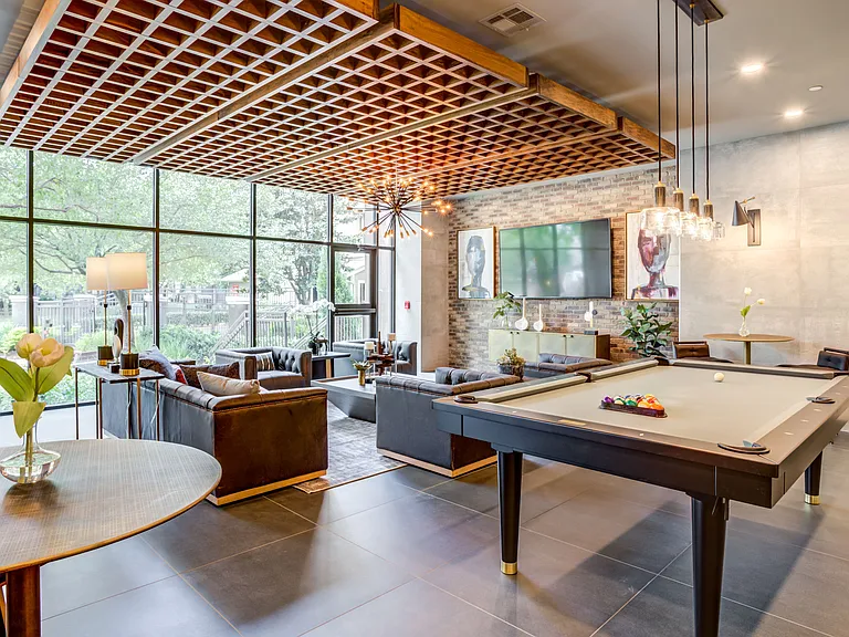 Community Room With Pool Table