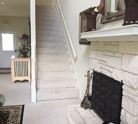 Living room to upstairs