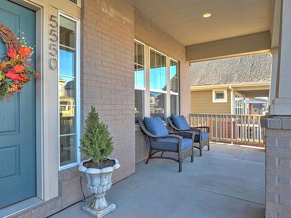 Inviting front porch to enjoy the morning sunrise.