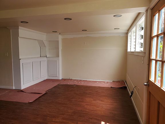 Living room with built ins