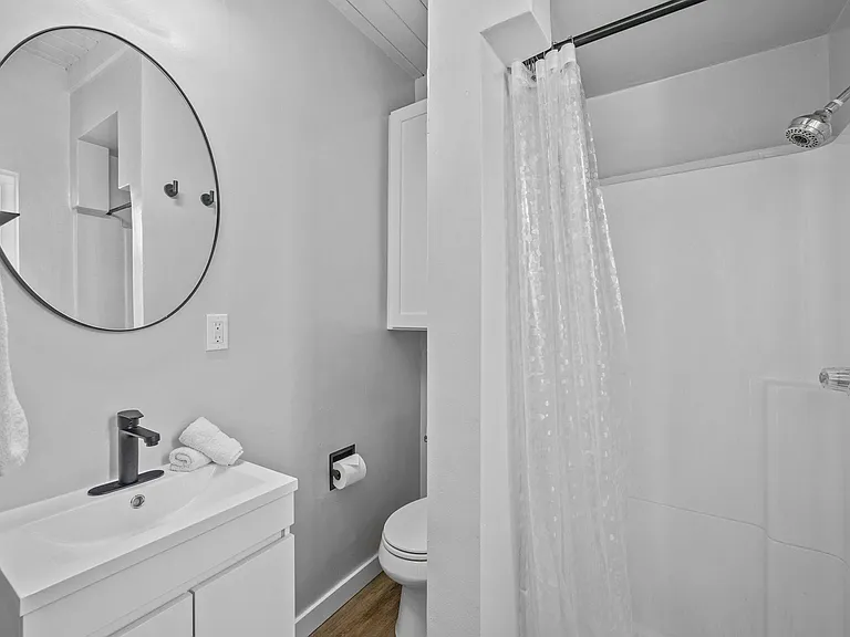 bathroom and stall shower