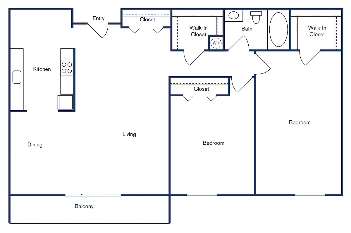Floor plan 2x1P - (Partial)