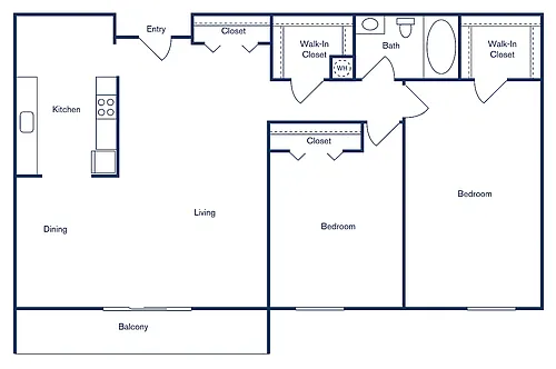 Floor plan 2x1P - (Partial)