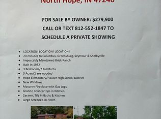 19501 E 410 N, Hope, IN 47246