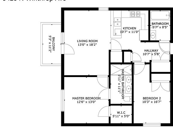 2nd image of 5428 N Winthrop Ave #403