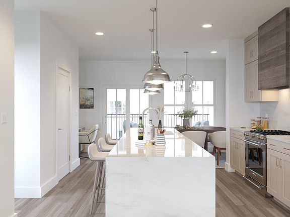 Beautiful kitchen space with ample cabinet and countertop space
