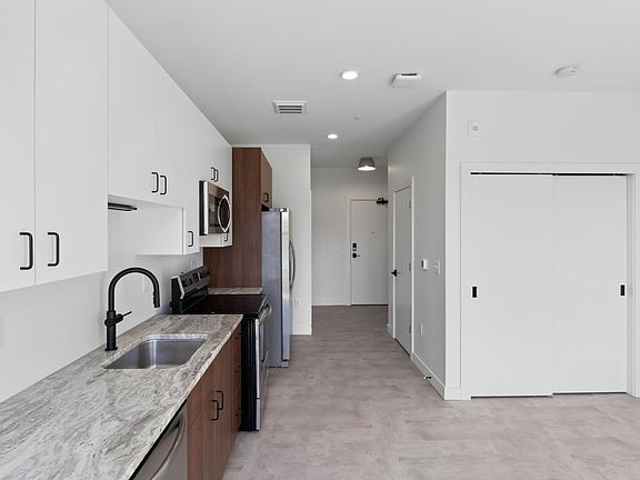 Studio Apartment Kitchen & Living Area