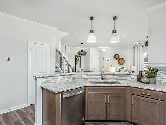 Kitchen with granite counters