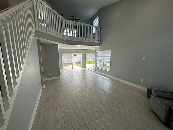 Living room into dining room