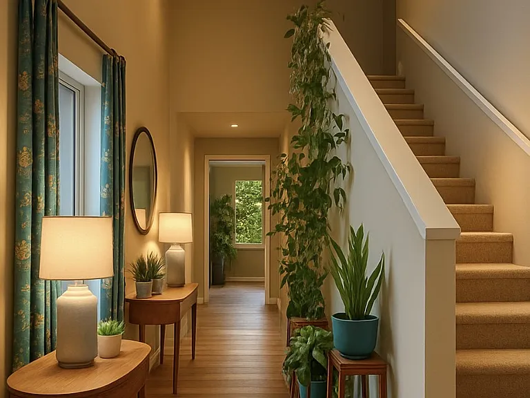 Huge open floor foyer with plenty of sunlight