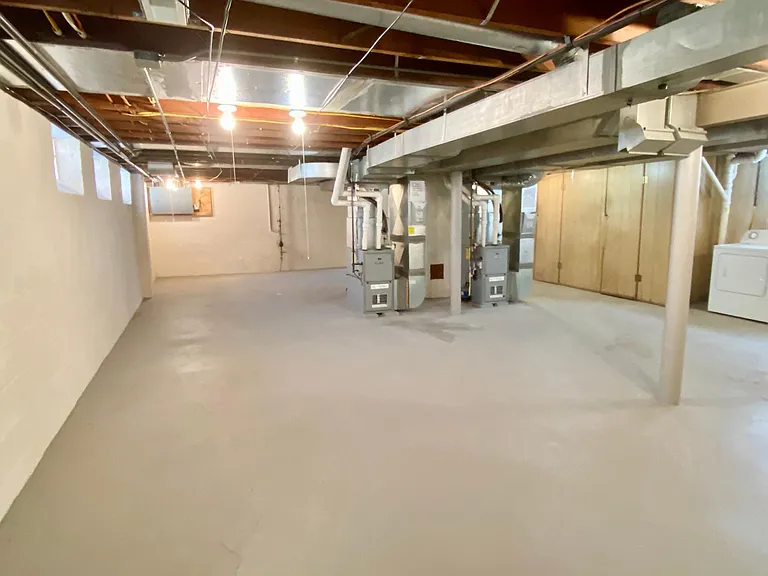 Clean and Dry Basement for Storage