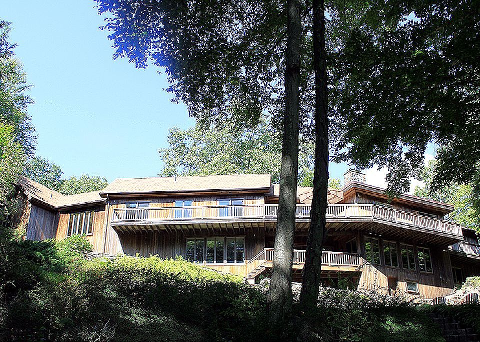 View of house from the lake.
