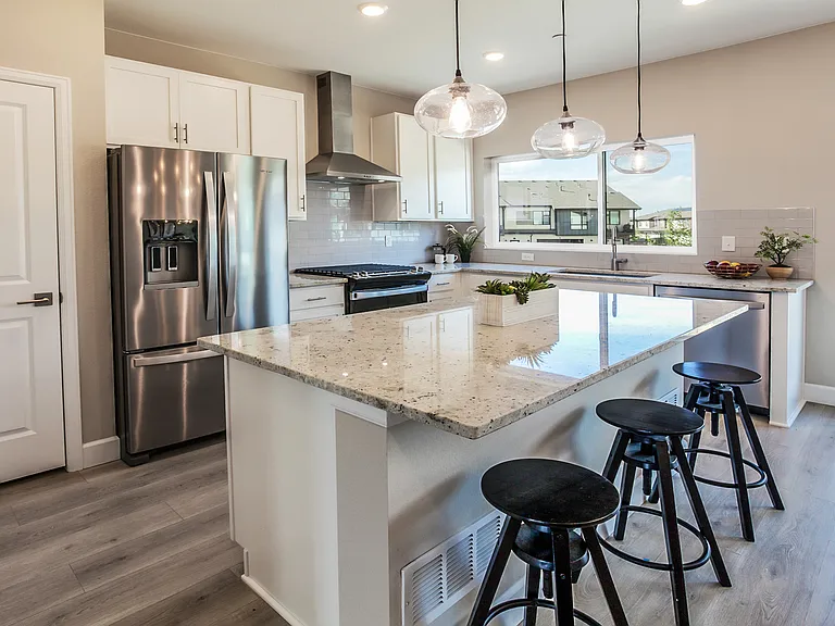 Kitchen with luxury upgrades.