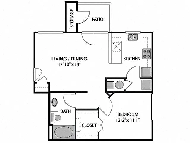 Floor plan Piedmont Renovated