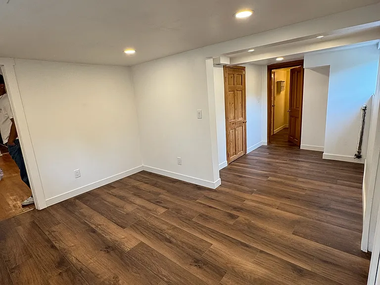 Optional bedroom area in finished basement