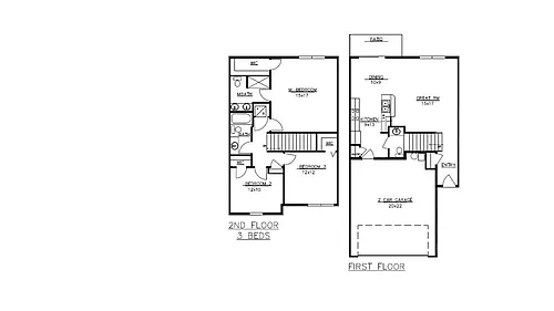Floor plan Three Bedroom