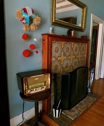 Fireplace in living room