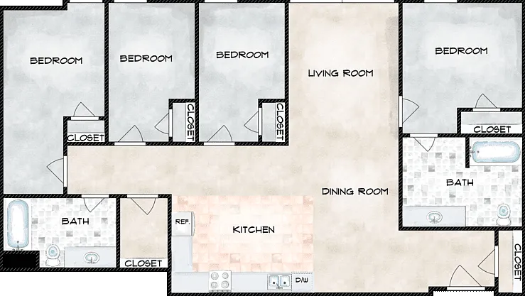 Zebra Floorplan Diagram