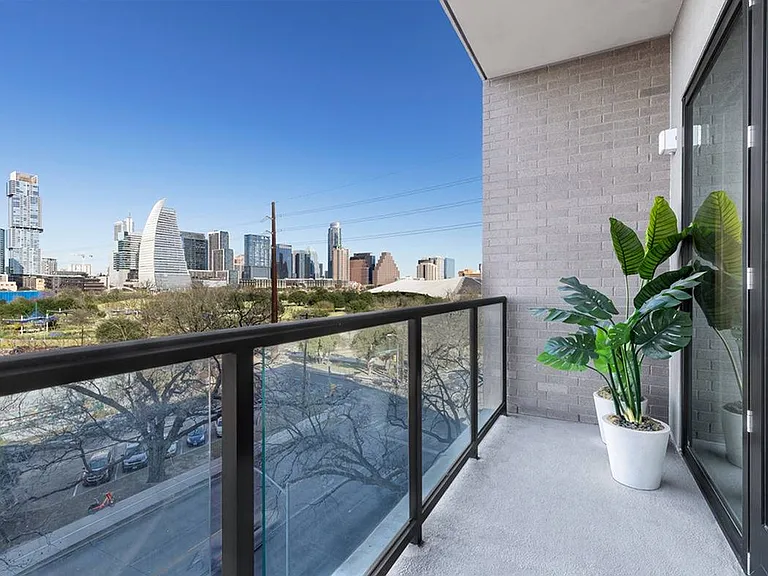 B3A Model Home: Balcony with Skyline View