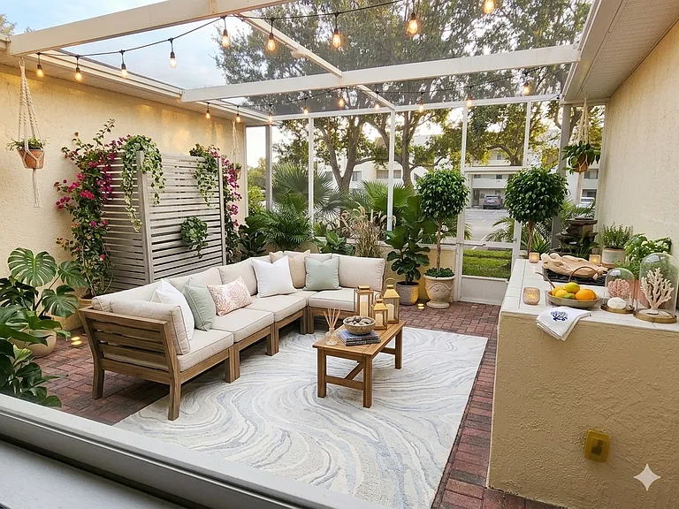 Patio furnished