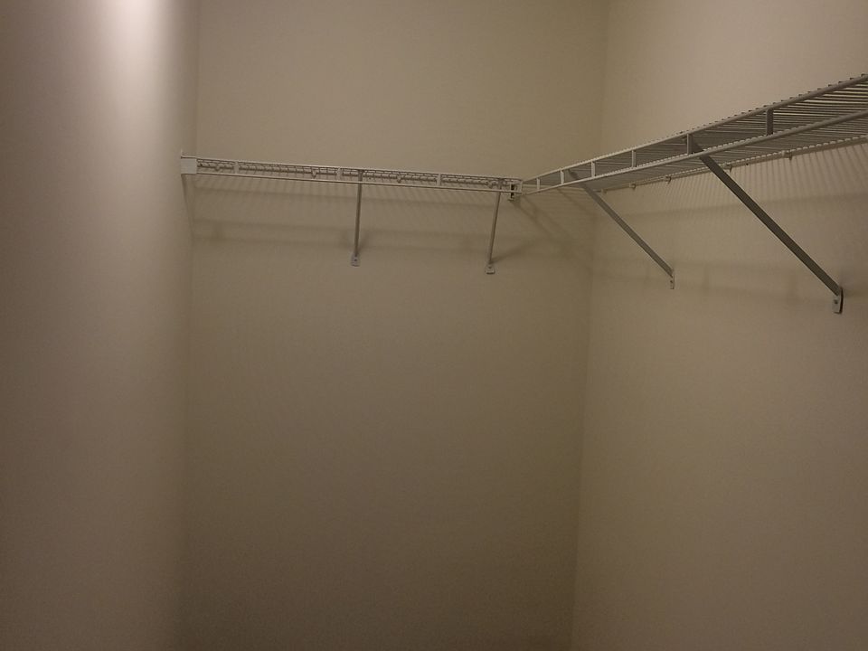 Master bedroom walk-in closet