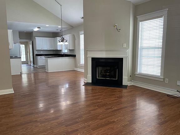 Gas fireplace. Open floorplan.