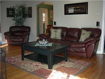 Spacious Living Room w/ Hardwood Fls