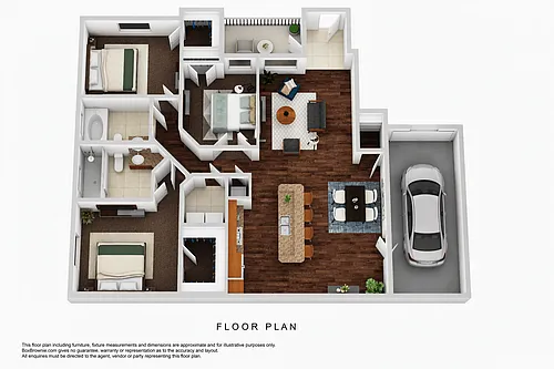Floor plan Wassaw with Garage