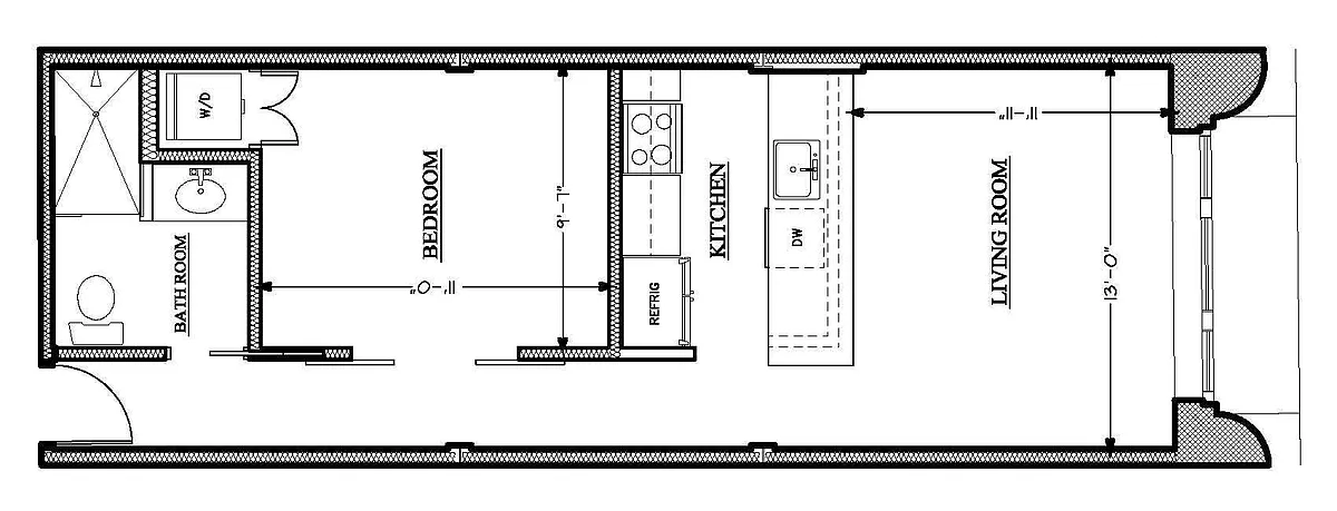 Floor plan 1 Bedroom