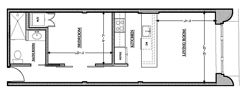 Floor plan 1 Bedroom