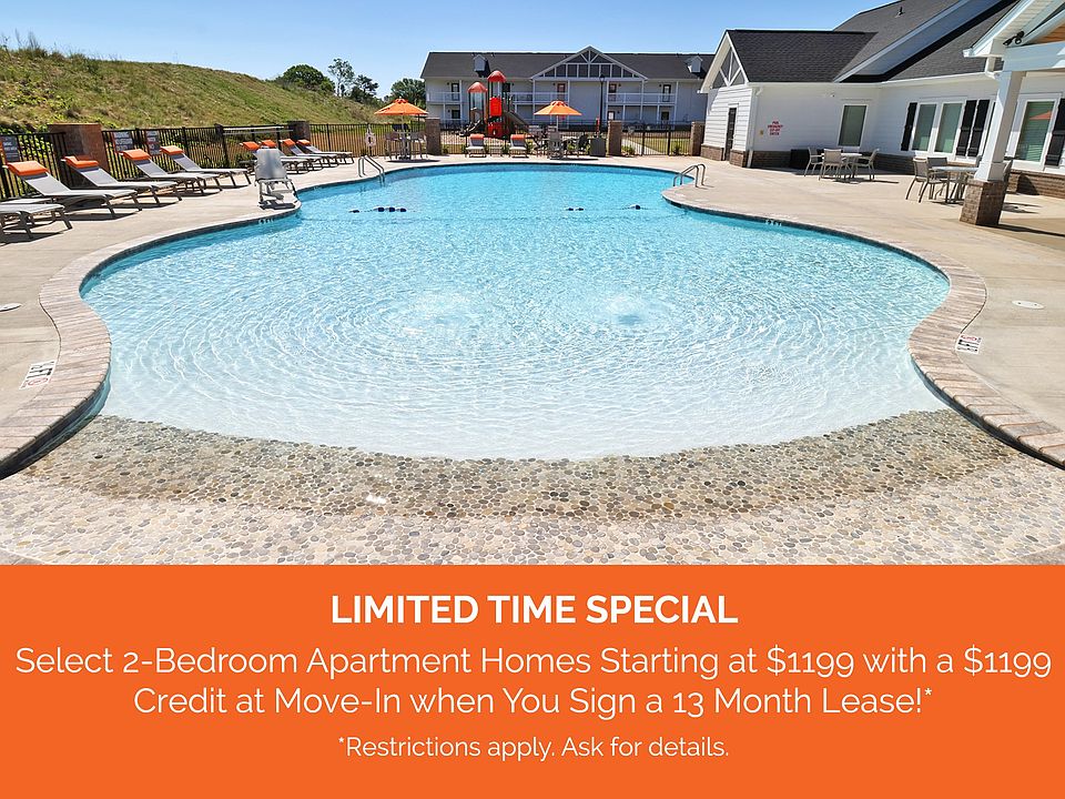LIMITED TIME SPECIAL: Select 2-Bedroom Apartment Homes Starting at $1199 with a $1199 Credit at Move-In when You Sign a 13 Month Lease!* *Restrictions apply. Ask for details.