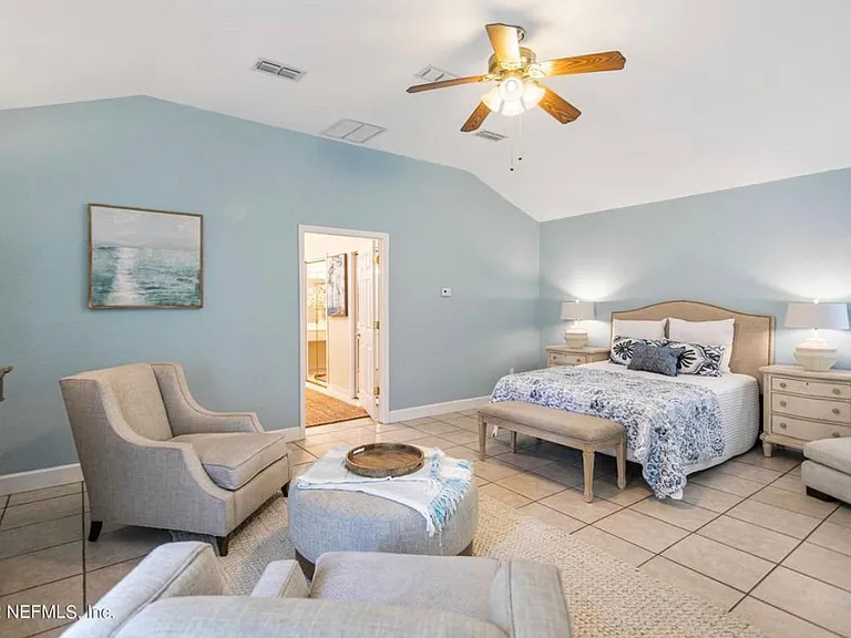 Large master primary suite. Located in back of the house.