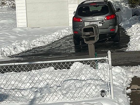 View of 2car garage 