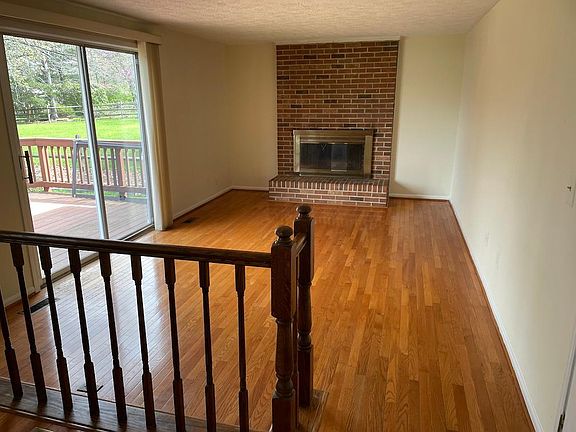 Family room overlooking deck and yard.